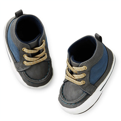 [27549A31] Carter&#039;sHigh Top Crib Shoes(신발끈이 늘어나서 편리)